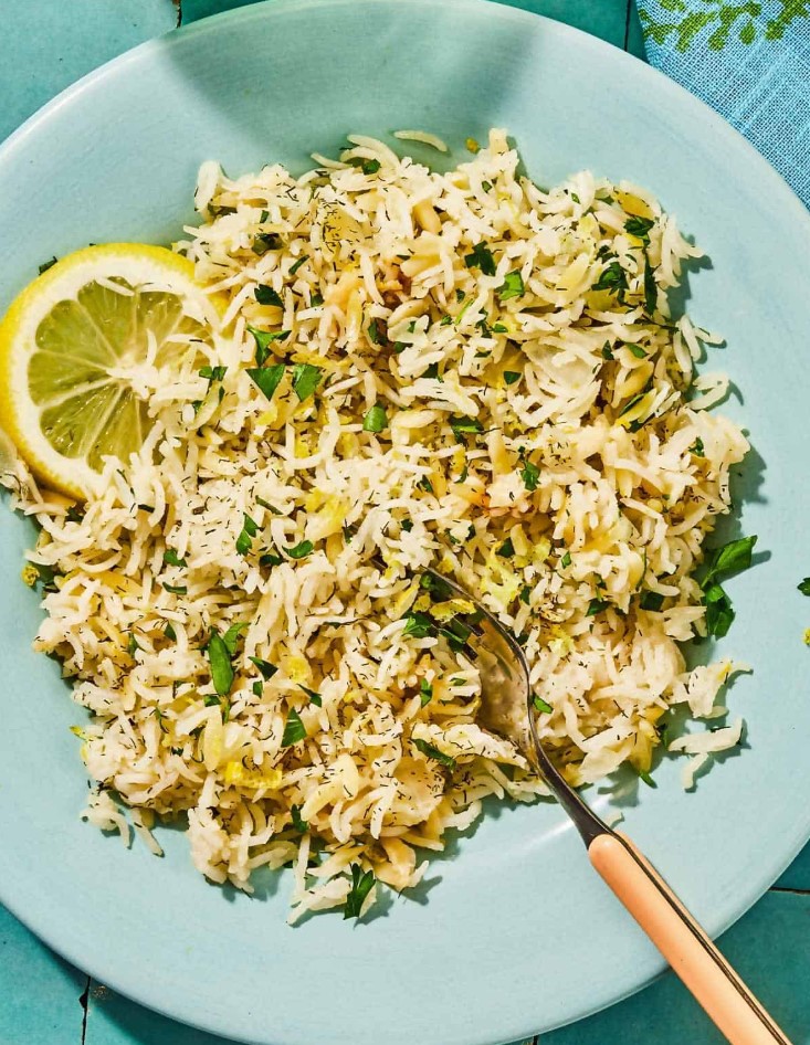 Greek Lemoni Rice Bowl